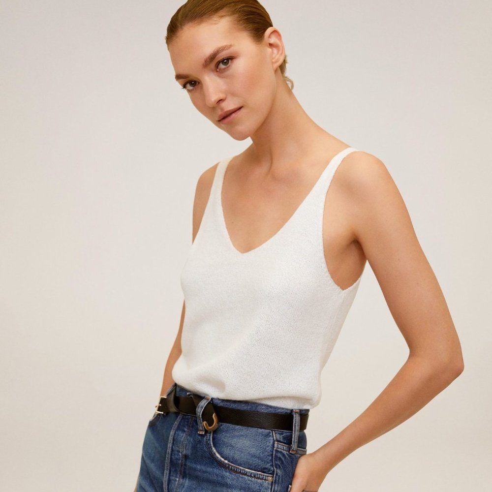 Mango Ecru Textured top